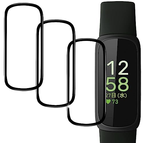 Ή Fitbit inspire3 tB 3Zbg PET Sʕی X}[gEHb` p Fitbit inspire 3 tیtB  ϏՌ h~ ߗ z wh~ CA[ ^b`x Yf@