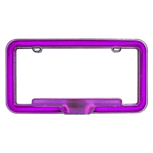 Plasmaglow 10124 Purple Neon License Plate Frame