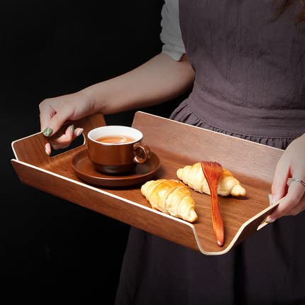 Dudoplatz Vassoio rettangolare curvo fatto a mano