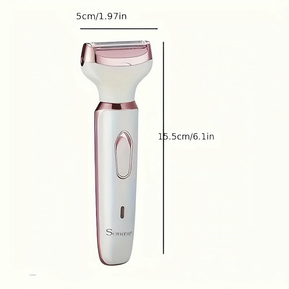 Afeitadora eléctrica SYJYM para Mujer, 4 en 1, para depilación Facial, afeitadora Facial, Recortadora de Vello púbico, afeitadora de Bikini, afeitadoras para Mujer