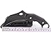 MASALONG Pterosaurs Outdoor Camping Portable Defender Fixed Claw Knife karambit (Black)