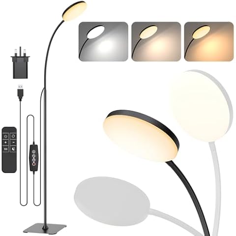 Mojimdo LED Floor Lamp with Remote Control Cover