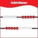 edxeducation Schüler Perlenschnur - 10er Set - 20 Perlen pro Schnur in zwei Farben - Zählperlen für Skip Counting, Mathe im Klassenzimmer
