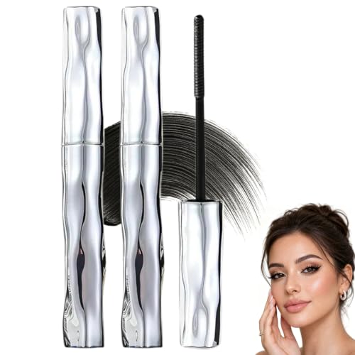 Dulorantocosh Waterproof Fibre Mascara Tubular Eyelash Primer with Metal Wand Lengthening Curling Mascara Smudge-Resistant Formula for Defined Lashes (2)