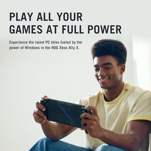 Image of ASUS ROG XBOX Ally X (2025), AMD Ryzen AI Z2 Extreme Processor,24GB RAM, 1TB SSD,7 inch /17.8cm, FHD,Touchscreen,120Hz, 500 nits,Win 11 Home, Black,715g,RC73XA-NH016W,AMD Radeon Graphics,Gaming Handheld PC