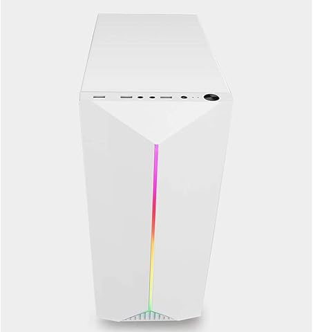 32 * 18 * 41Cm Caja De La Computadora, ATX Completo del Lado De Acrílico Transparente RGB Aire Frío del Agua De Refrigeración del Caso USB3.0 PC De Escritorio Ordenador Central Chasis,Blanco Informática,Componentes,Dispositivos externos,Cajas de ordenador de sobremesa