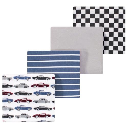 Image of Luvable Friends Little Treasure Flannel Receiving Blankets 4pk