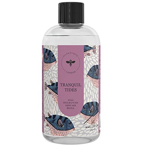 Wax Lyrical Ellen Studios, Refill 200ml Tranquil Tides, Blue, one Size, 200 ml (Pack of 1)