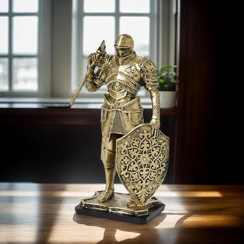 Statuettes chevalier rétro en résine Teksome au design premium - 7