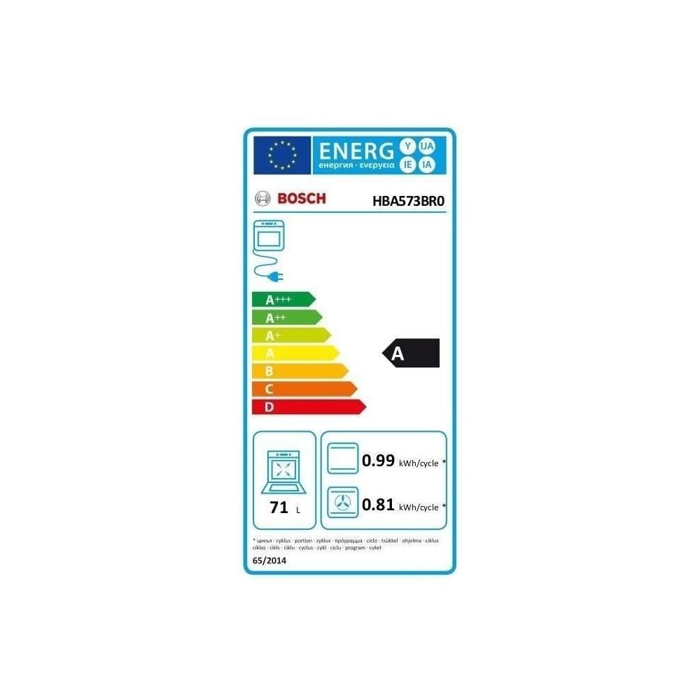 Bosch - HBG536ES3 Four multifonction 60 cm de large, série 6, 3D Hotair, autopilote, assistant de nettoyage, acier,