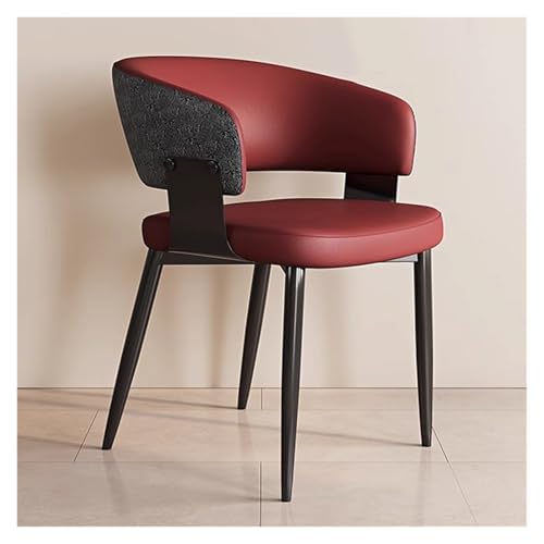 Chaise de salle à manger facile à nettoyer contre les taches, assise rembourrée