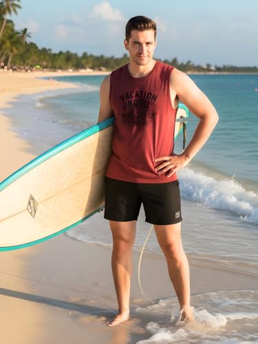 Image of Rigo Stylish Cotton Printed Vest for Men | Round Neck,Regular Fit, Sleeveless T-Shirt Vest for Men | Casual Innerwear Sando for Men & Boys - Perfect for Workouts Gym, Vacations, and Beaches