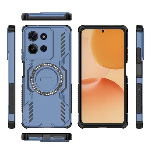 Coque Moto G75 5G robuste et antichoc fine pour protection intégrale bleue