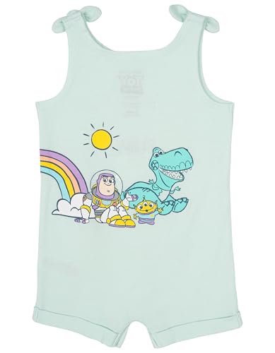 Disney Toy Story Toddler Girls Romper and Headband Outfit Set Toy Story Green 4T - image 3