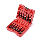 EMENTOL 12 PCS Magnetic Hex Nut Driver Master Kit, Length-65mm, CR-V, 1/4'Dr. Hex Shank, SAE &...
