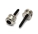SCHALLER REPLACEMENT STRAP LOCK BUTTONS (2) GUITAR STRAPLOCK (NICKEL)NEW