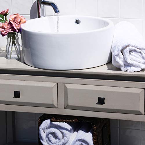 Nantucket Sinks Nsv213 Round Ceramic Vanity Sink, 16-Inch, White #TOP3