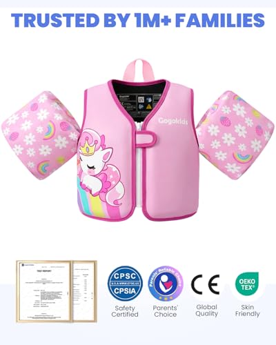Image of Gogokids Puddle Float Jumper 33-66 Pounds, Toddler Swim Vest Kids Floaties