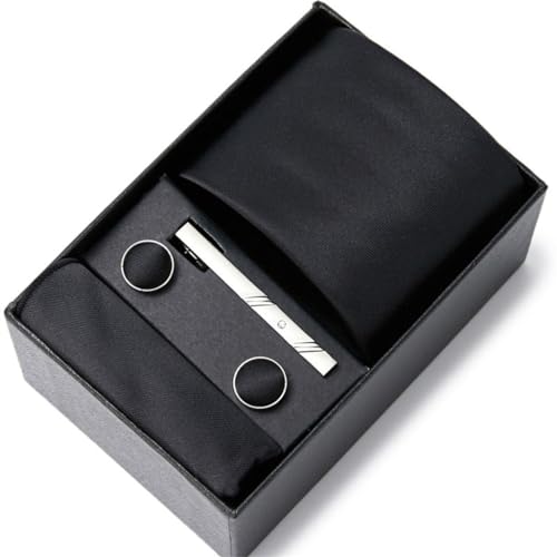 Corbata de hombre con caja regalo dinosaurio blanca miniatura 1