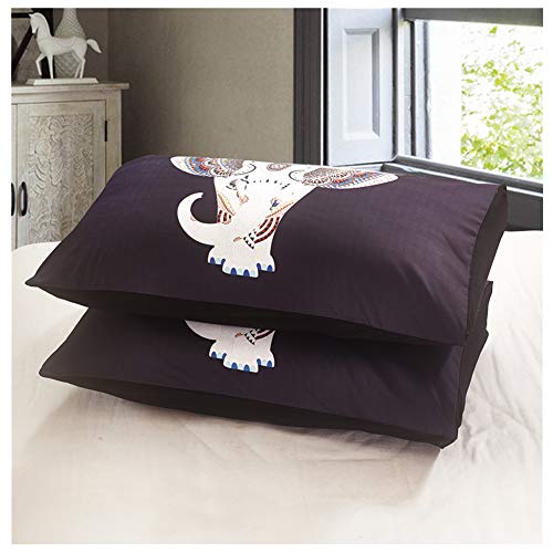 Chambre à coucher parure de lit 2 personnes motif éléphant 3D - 8