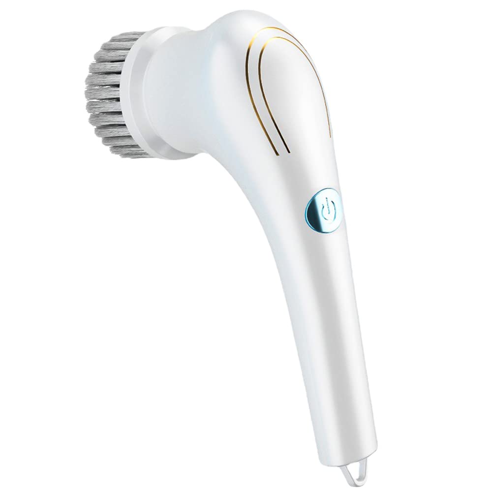 Electric Spin Scrubber Multifunctional Cleaning Brush with 5 heads Cordless Handheld Toilet Brush for Kitchen Bathroom Wall Window Tile Floor Bathtub Car Cleaning