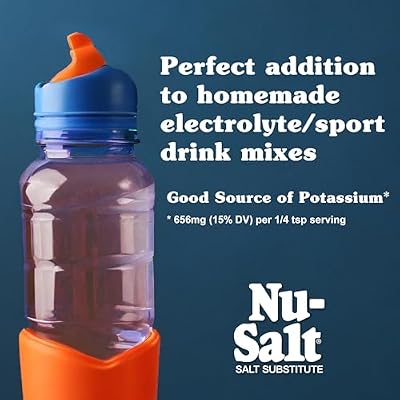 Nu-Salt Sodium-Free Salt Substitute, Contains Potassium Chloride, Table Salt Alternative, Vegan, Good For Chips, Pretzels, French Fries, Popcorn Seasoning, 3oz Shaker Bottle (Pack of 12)