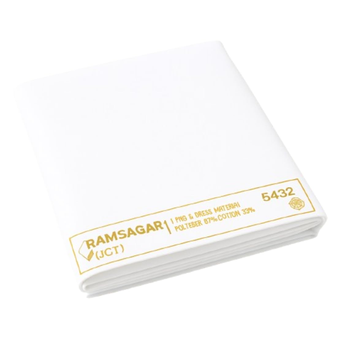 chini RAMSAGAR White Polycotton Shirting & Dress Material (JCT) | Blended Polyester 67% Cotton 33% Span x Span Fabric – Premium Tailoring Cloth-picture-10