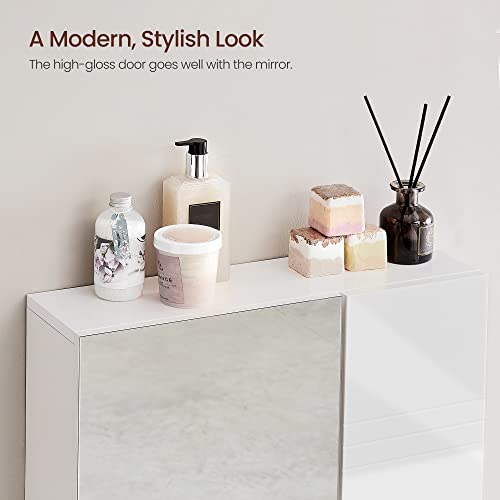 VASAGLE Armadietto con Specchio in Vetro