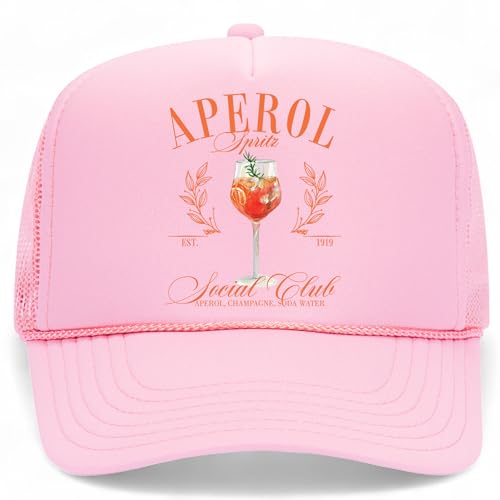 Gorra Trucker Aperol Spritz Social Club unisex rosa miniatura 1