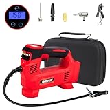 Ironfist Tire Inflator Compatible with Milwaukee M18 Battery Portable Air Compressor for Car, Bicycle, Ball, 20V Auto Tire Pump with Digital Pressure Gauge (Tool Only, NO Battery)