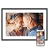 Digital picture frame 101 frameo digital wifi 32gb memory 1280 800 hd touch screen electronic photo frame wall mountable auto rotate share instantly wedding birthday gifts for women mom  urban country home decor