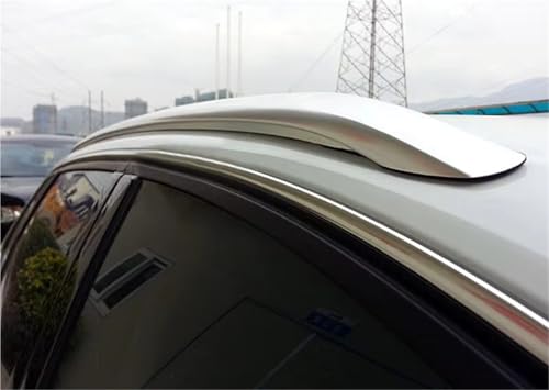 Barras laterales de techo para Audi A3 8V Hatchback 2012-2019, diseño decorativo plateado 6