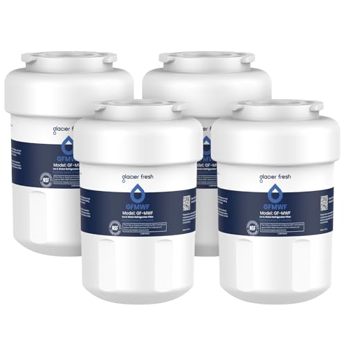 GLACIER FRESH MWF Refrigerator Water Filter Compatible with GE 4-Pack