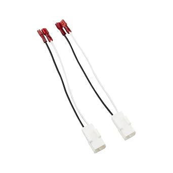 DS18 JC-S Speaker Connector Adapter for Selected Chrysler/Dodge/Jeep Wrangler - Speaker Wire Harness Connector Plug Replacement - Midrange/Woofer Audio Cable - 2 pcs