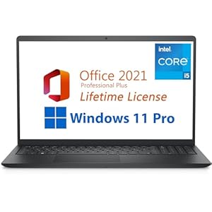 Dell 2024 Inspiron 15 Business Laptop, Free Microsoft Office 2021 with Lifetime License, 15.6″ FHD 1920 x 1080, Intel Quad-Core i5-1135G7 2.4 GHz, 32GB DDR4 RAM, 1TB PCIe SSD, Windows 11 Pro, Black