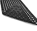 Produktbild Domowin Badematte für Badezimmer, Badezimmer, Saugnapf, Rutschfest, 100 x 40 cm 100_x_40_cm Rombico Nero