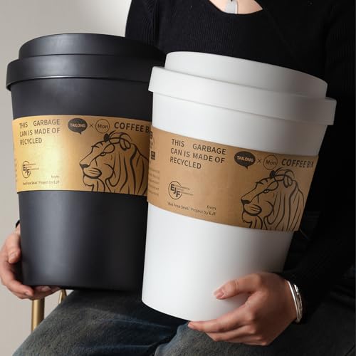 Contenedor de basura con diseño de taza creativa miniatura 3