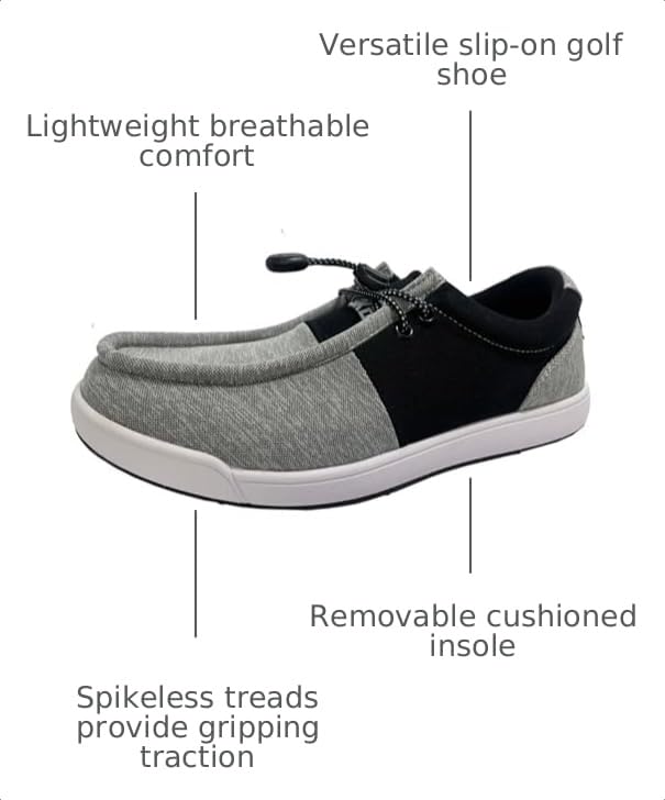 Image of SKONI Men's Spikeless | Slip On | Lightweight | Golf Shoe