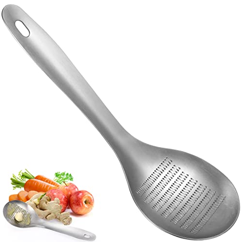 BESTonZON Multi-Functional Ginger Shape Stainless Steel Ground Ginger Garlic Crusher Grater Mill Mud Grinding Tool