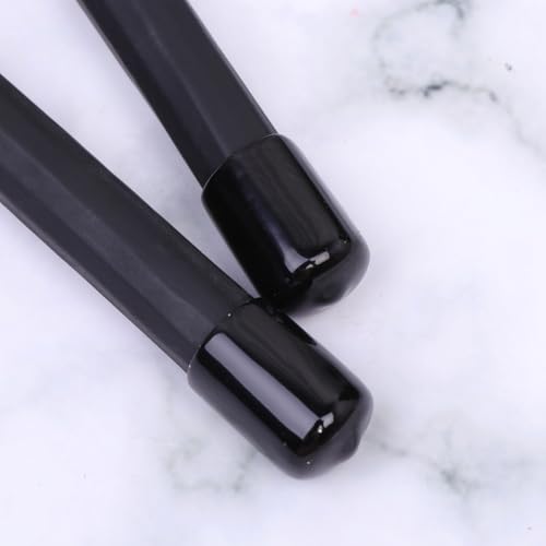 Baquetas de madera para batería UPKOCH, 1 par, diseño ligero con mango de goma, agarre cómodo, color negro miniatura 3