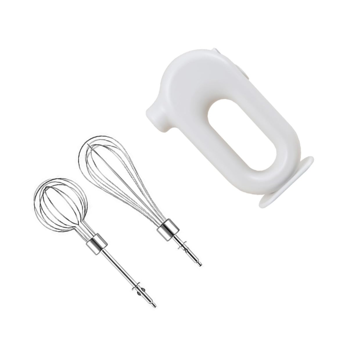 Sbattitore Elettrico da Cucina Ricaricabile Bianco Due in Acciaio