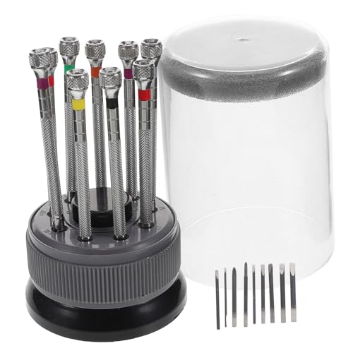 GALPADA 1set Precision Screwdriver Set Rotating Base for Watch and Jewelry Repair