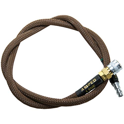 AMPED Airsoft Amped Line | Heavy Weave for PolarStar, Wolverine, and Redline HPA Units 36 Inch (Recommended) Brown Heavy