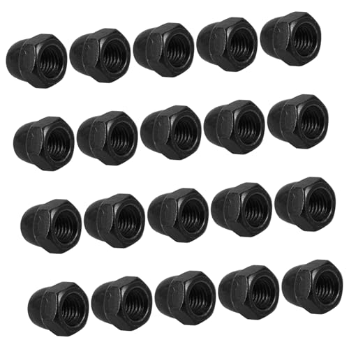 CIYODO Pcs Bolt End Cap Nuts Black Zinc Plated Screw Covers for Electric and Static Protection