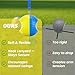 Orvane Golf Training Aid Ball – Forearm Connection Swing Trainer for Consistent, Precise Swings | Fix Slicing, Scooping & Chicken-Wing, Soft Memory Foam，Adjustable Lanyard (L, Blue/Yellow)