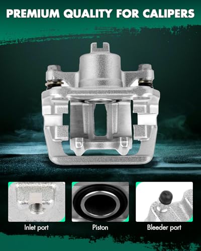 Image of SCITOO Rear Left Brake Caliper With Bracket 19-B2589 Compatible For Acura CL 2001-2003 For Acura TL 1999-2008 For Honda Element 2003-2011