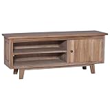Nuestro armario de TV de madera de estilo colonial, con un diseño moderno pero práctico, está destinado a ser el foco de atención de tu habitación.Tiene 1 puerta y 2 compartimentos abiertos para tus chucherías, dispositivos multimedia, consolas de juegos y revistas.