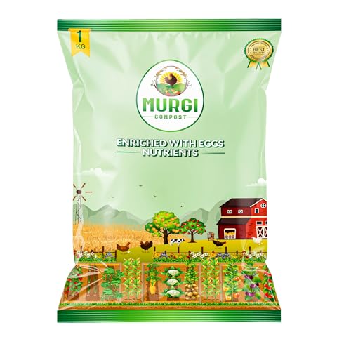 Image of 1KG Organic Potting Soil Mix for Plants| Odorless Murgi Compost Khad Fertilizer for Home Garden | Nutrient Rich Chicken Manure with 17 Essential Nutrients| Indoor & Outdoor Plants (1KG)