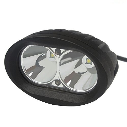 Auto Hub 2 LED Oval Shape Bike LED Fog Light - Pack of 1 (Yellow)