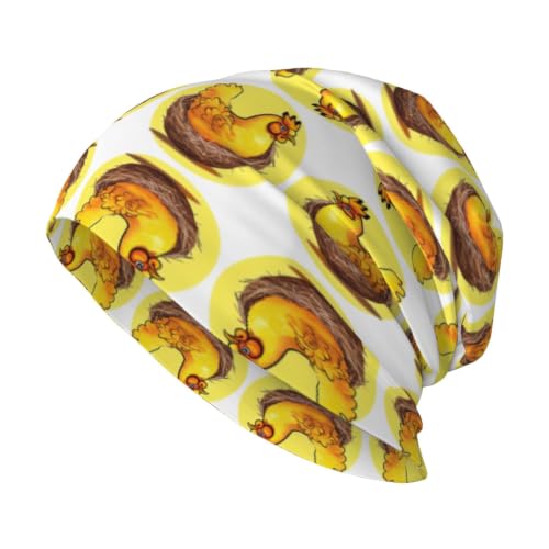 Bird's Nest Golden Chicken Unisex Knitted Hat Soft Breathable Double